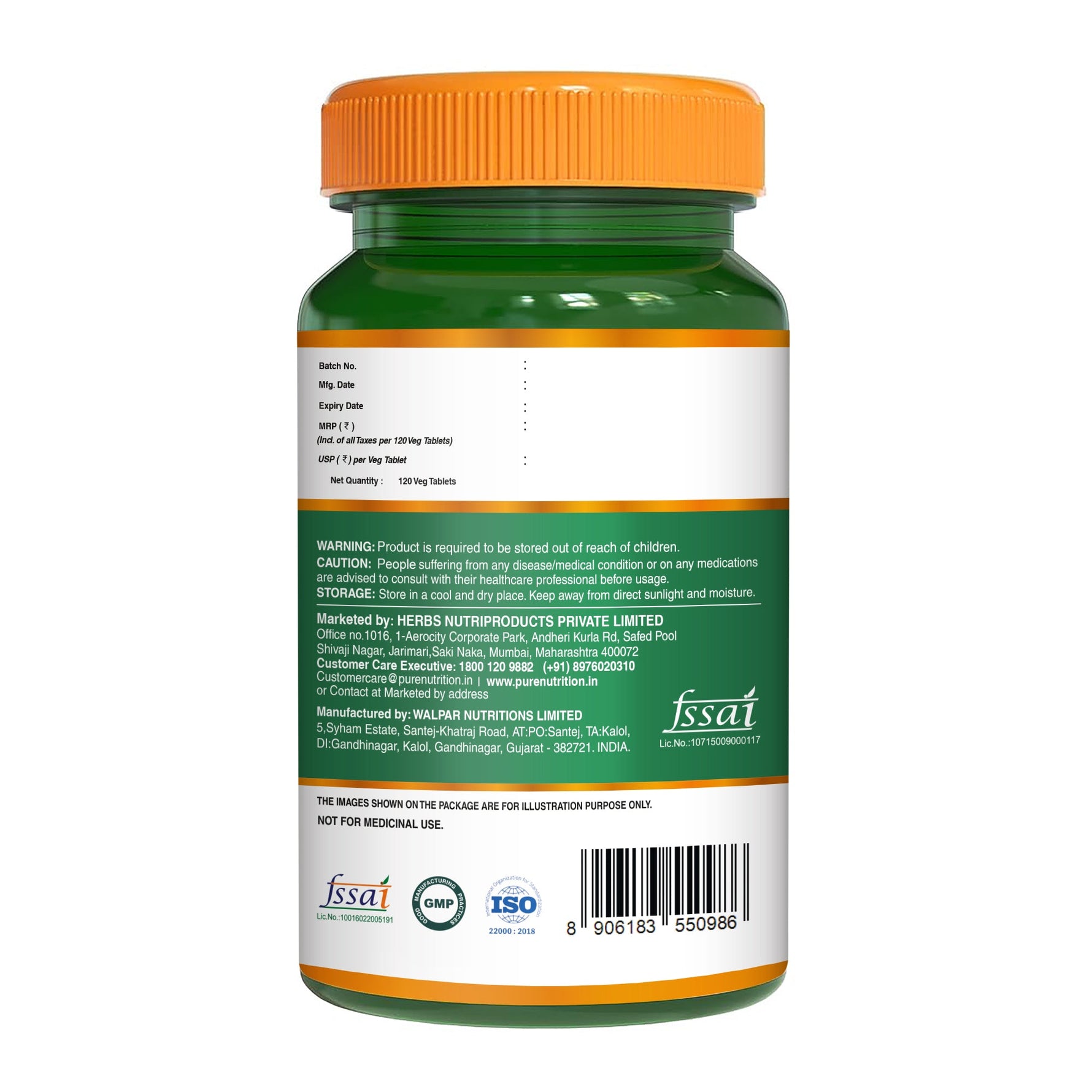 Pure Nutrition Biotin 10000 mcg, 120 Tablets | Supports Hair Growth, Strong Nails & Healthy Skin | High Potency Biotin Supplement for Men & Women
