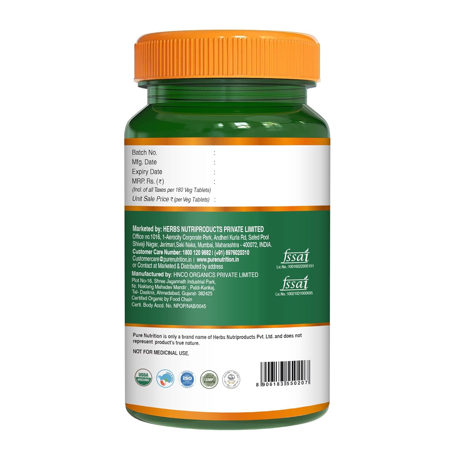 Pure Nutrition Organic Ashwagandha Tablets | 180 Veg Tablets | Supports Stress Relief, Sleep, Fertility, Immune Health, Vitality & Strength | Natural Adaptogen for Men & Women | Promotes Energy & Overall Wellness | Ayurvedic Supplement
