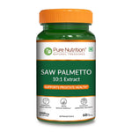 Pure Nutrition Saw Palmetto 1000mg Extract | 60 Veg Capsules | Supports Prostate Health | Boosts Urinary Function | Natural Herbal Supplement