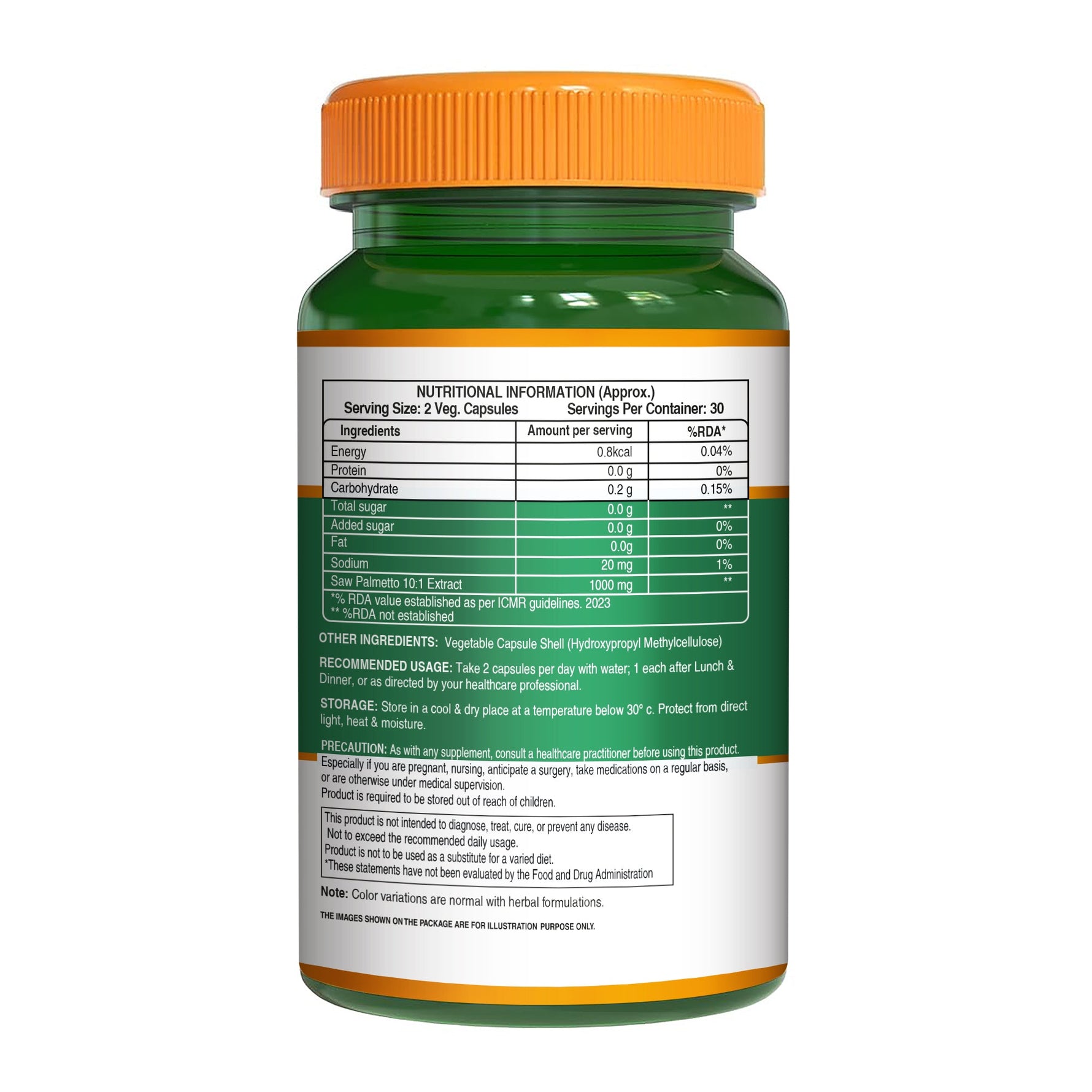 Pure Nutrition Saw Palmetto 1000mg Extract | 60 Veg Capsules | Supports Prostate Health | Boosts Urinary Function | Natural Herbal Supplement