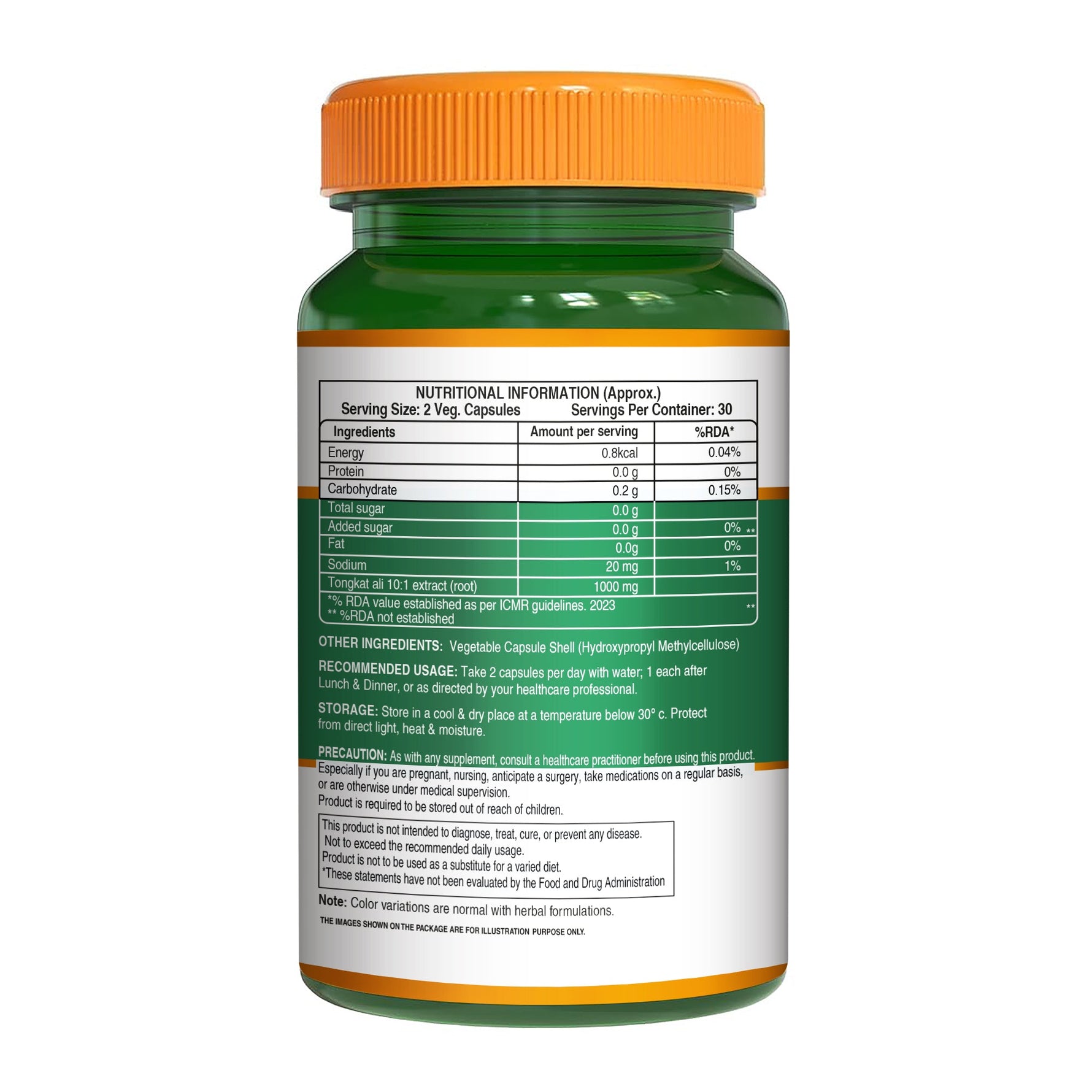 Pure Nutrition Organic Tongkat Ali 1000mg | 60 Veg Capsules | Supports Male Wellness | Boosts Energy, Immunity & Stamina | Enhances Stress Tolerance | Natural Herbal Supplement | Gluten-Free