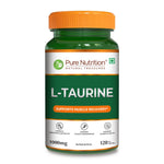 Pure Nutrition L-Taurine 500mg – 120 Veg Capsules | Amino Acid Supplement for Athletic Performance, Muscle Recovery, Cognitive & Heart Health