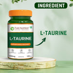 Pure Nutrition L-Taurine 500mg – 120 Veg Capsules | Amino Acid Supplement for Athletic Performance, Muscle Recovery, Cognitive & Heart Health