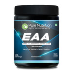 Pure Nutrition EAA (25 Servings) 250g | Eaa Supplement for Men and Women | Essential Amino Acids Powder for Muscle Growth, Recovery, Hydration & Endurance | Unflavoured | Peak Performance