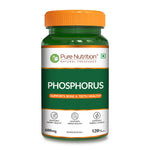 Pure Nutrition Phosphorus 600mg – 120 Veg Capsules | Supports Bone & Teeth Health | Kidney, Nerve & Energy Support | Daily Mineral Supplement for Men & Women