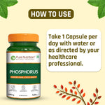 Pure Nutrition Phosphorus 600mg – 120 Veg Capsules | Supports Bone & Teeth Health | Kidney, Nerve & Energy Support | Daily Mineral Supplement for Men & Women