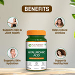 Pure Nutrition Hyaluronic Acid 200mg - 60 Veg Capsules | Supports Skin Hydration, Joint Health & Connective Tissue | Supplement for Men & Women