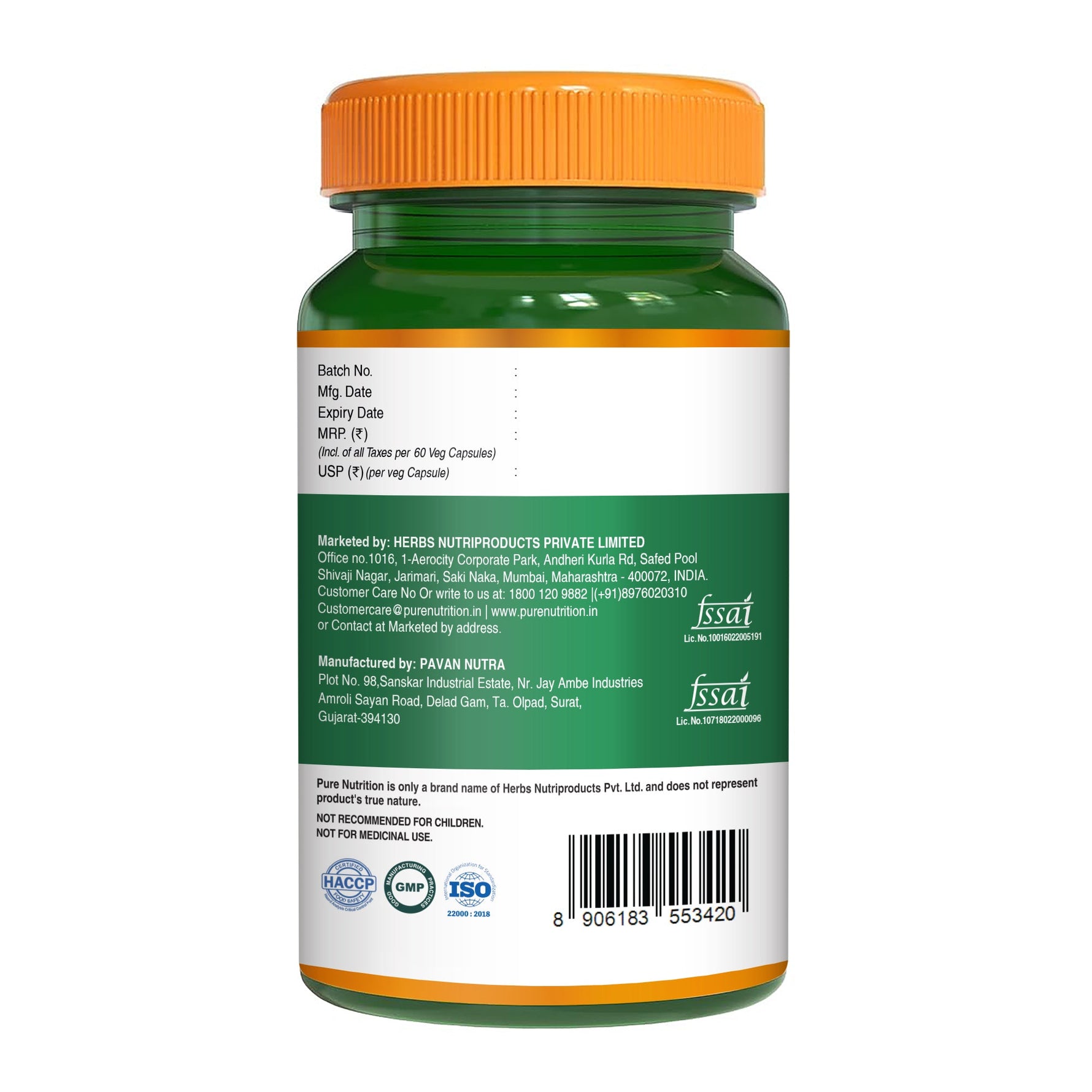 Pure Nutrition Hyaluronic Acid 200mg - 60 Veg Capsules | Supports Skin Hydration, Joint Health & Connective Tissue | Supplement for Men & Women