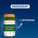 Pure Nutrition L-Tryptophan 500mg, 60 Veg Capsules | Supports Relaxation, Stress Relief, Sleep Quality & Mood Balance | Natural Amino Acid Supplement