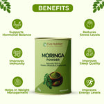 Pure Nutrition Moringa Powder, 100gm | Helps in weight management | Reduces stress levels | Improves immunity and energy levels | Packed with vitamins, minerals and amino acids