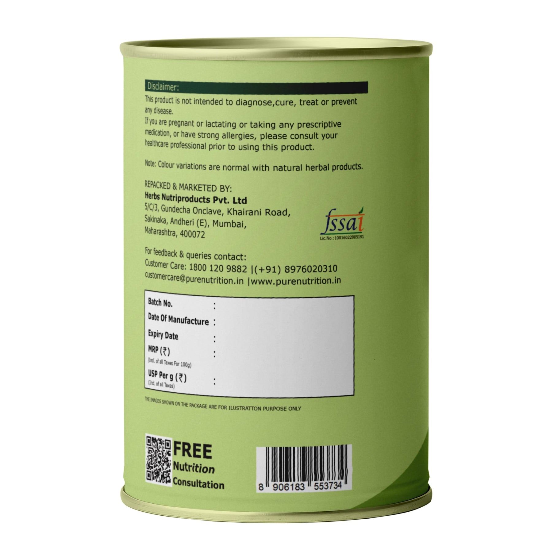 Pure Nutrition Moringa Powder, 100gm | Helps in weight management | Reduces stress levels | Improves immunity and energy levels | Packed with vitamins, minerals and amino acids