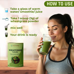 Pure Nutrition Wheatgrass Powder, 100g | Supports Detoxification & Alkalinity | Contains chlorophyll & antioxidants | Energy Booster | Packed with 17 amino acids