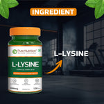 Pure Nutrition L-Lysine 1000mg – 120 Veg Capsules | Essential Amino Acid Supplement | Supports Muscle & Bone Health, Calcium Absorption & Collagen Synthesis