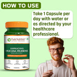 Pure Nutrition Kapikacchu Mucuna Pruriens (Kaunch Beej Extract), 500mg, 60 Veg Capsules – Supports Vitality, Cognitive Health & Mood Balance