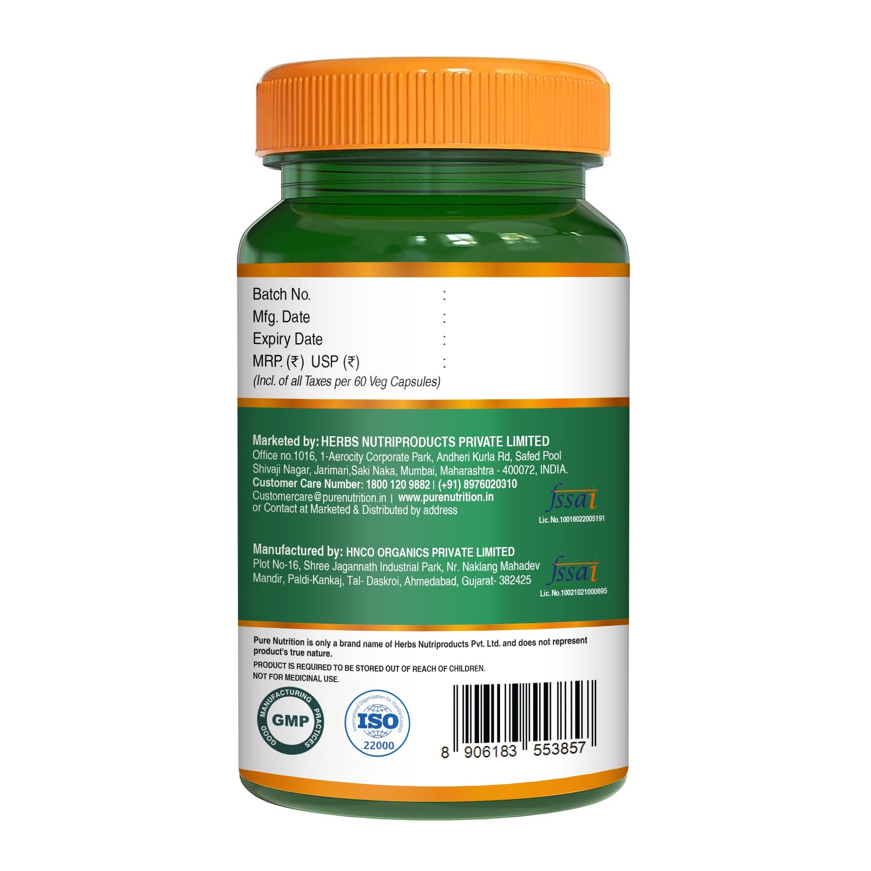 Pure Nutrition Kapikacchu Mucuna Pruriens (Kaunch Beej Extract), 500mg, 60 Veg Capsules – Supports Vitality, Cognitive Health & Mood Balance