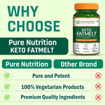 Pure Nutrition Keto FatMelt, 1000mg, 60 Veg Capsules, with Garcinia Cambogia, Green Tea Extract & L-Carnitine – Weight Management Supplement