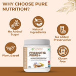 Pure Nutrition Prebiotic Fibre Powder, 250g - Fiber Supplement with Natural Blend of 5 Prebiotic Fibers for Digestive Health, Supports Bowel Regularity & Gut Microbiome | Zero Sugar & Zero Fat
