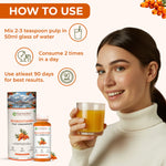 Pure Nutrition Seabuckthorn Pulp Concentrate 300ml | Rich in Omega Fatty Acids (3,6,7 & 9), Vitamins & Antioxidants | Supports Immunity, Heart & Digestive Health | Promotes Skin,Cellular Health & Overall Wellness