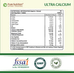 Pure Nutrition Ultra Calcium 1310mg – 90 Veg Tablets | With Vitamin D3, K2, Zinc & Magnesium | Bone, Joint, Muscle & Immune Health Support | Calcium Supplement for Men & Women