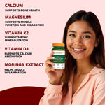 Pure Nutrition Ultra Calcium 1310mg – 90 Veg Tablets | With Vitamin D3, K2, Zinc & Magnesium | Bone, Joint, Muscle & Immune Health Support | Calcium Supplement for Men & Women