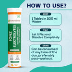 Pure Nutrition Ionz Electrolytes – Zero Sugar Added | 20 Effervescent Tablets – Moroccan Orange Flavour | For Instant Hydration, Energy, Performance & Recovery