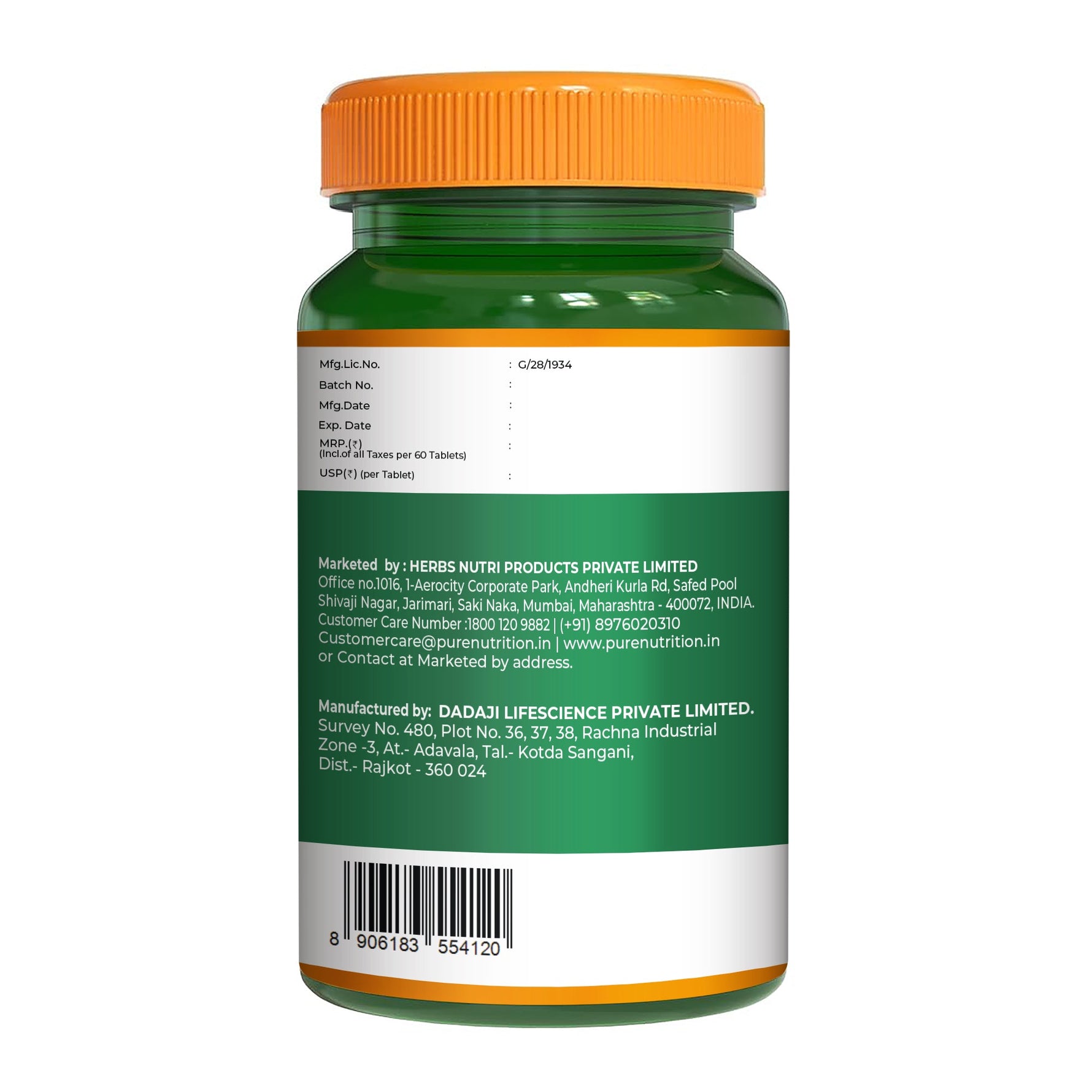 Pure Nutrition Biotin 10000 mcg, 60 Tablets | Supports Hair Growth, Strong Nails & Healthy Skin | High Potency Biotin Supplement for Men & Women