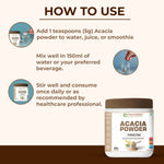 Pure Nutrition Acacia Powder 250gm | 100% Pure Acacia Gum | Prebiotic Fibre Supplement | Nourishes Gut Health | Improves Digestion