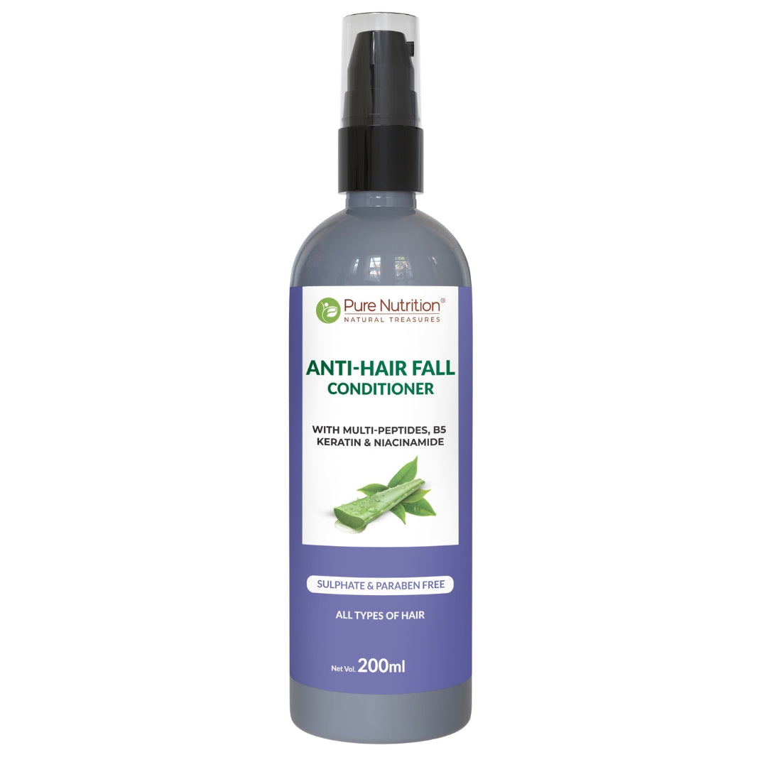 Pure Nutrition Anti-Hair Fall Conditioner, 200ml | With Multi-Peptides, Pro Vitamin B5, Keratin & Niacinamide | Sulphate & Paraben Free | For All Hair Types