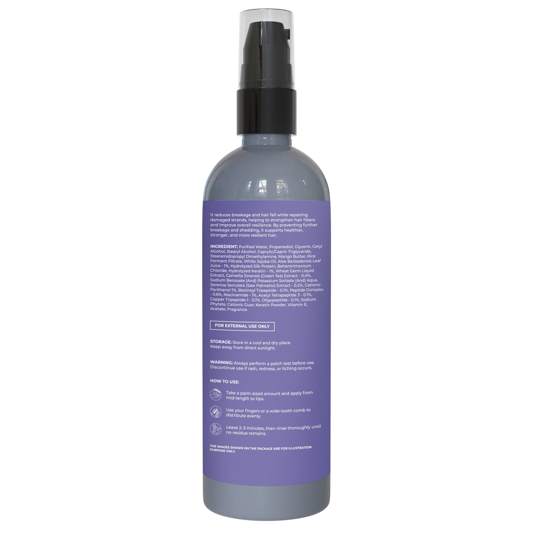 Pure Nutrition Anti-Hair Fall Conditioner, 200ml | With Multi-Peptides, Pro Vitamin B5, Keratin & Niacinamide | Sulphate & Paraben Free | For All Hair Types