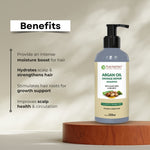 Pure Nutrition Argan Oil Damage Repair Shampoo 250ml | Sulphate & Paraben Free | With Aloe Vera & Sea Kelp | Moisturizing Shampoo for Dry, Damaged & Frizzy Hair