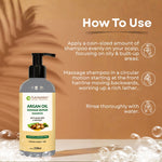 Pure Nutrition Argan Oil Damage Repair Shampoo 250ml | Sulphate & Paraben Free | With Aloe Vera & Sea Kelp | Moisturizing Shampoo for Dry, Damaged & Frizzy Hair