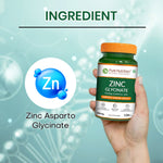 Pure Nutrition Zinc Glycinate Supplement (66 mg) | 120 Veg Capsules | 13.2 mg Elemental Zinc | Daily Zinc Supplement for Skin, Hair & General Wellness