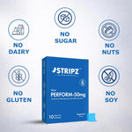Pure Nutrition STRIPZ Max Perform-50mg |10 Oral Strips | Sugar Free Peppermint Flavour | Fast Dissolving Performance & Stamina Support Strips | Oral Strips for Men