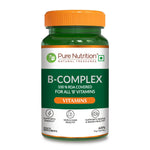 Pure Nutrition B-Complex 60 Veg Tabs – 100% RDA of B1, B2, B3, B5, B6, B9 | Boosts Immunity, Supports Hair Growth, Energy & Overall Health for Men & Women