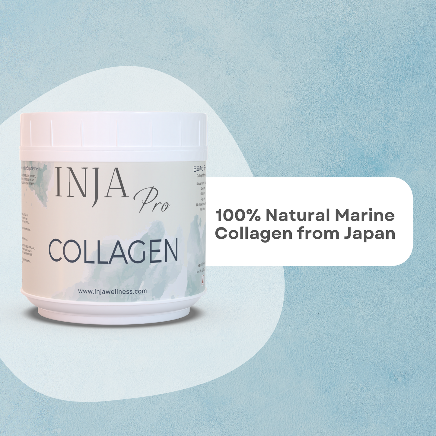 INJA Life Pro Collagen Natural for Joints, Bones & Skin Health - 300gm Powder