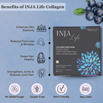 INJA Life Collagen Powder (Blueberry) - Dermal Resilience & Structural Integrity (7 Sachets)