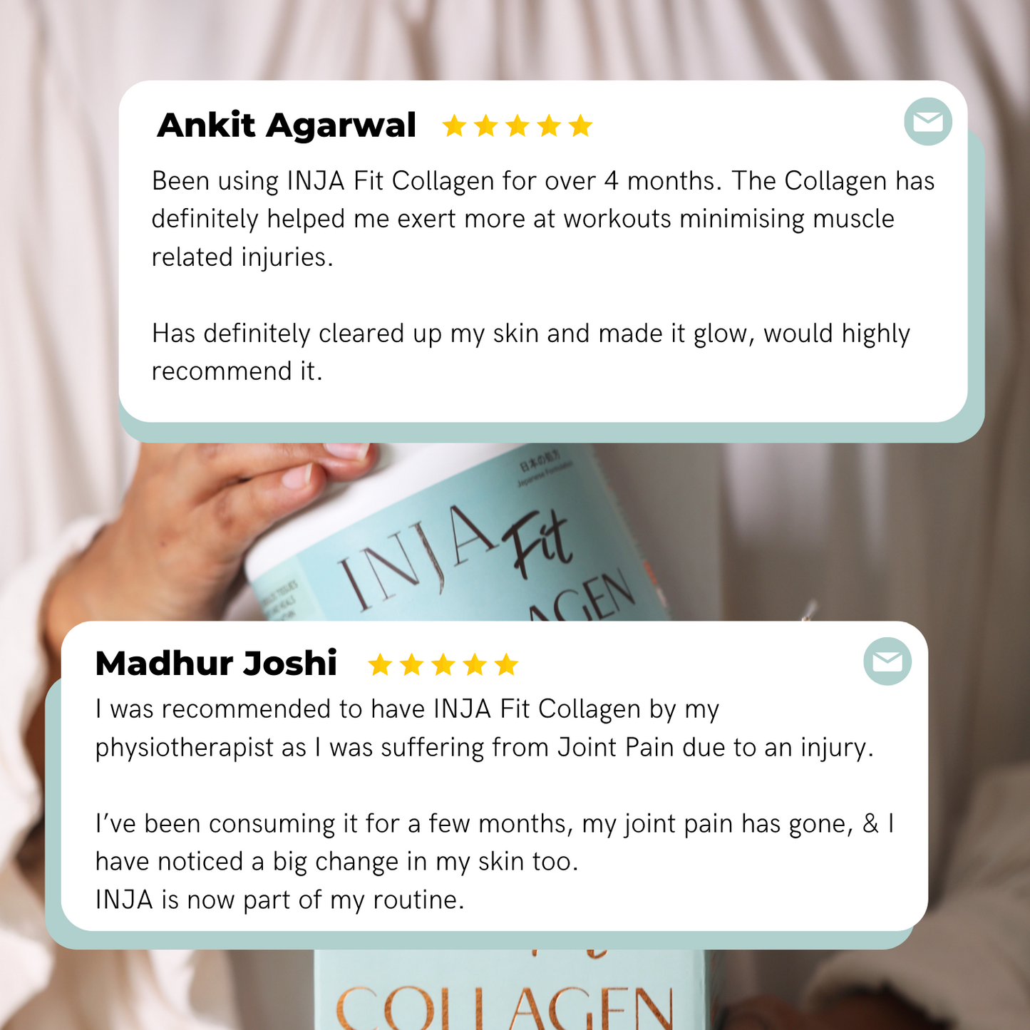 Inja Fit Collagen Powder for Muscle, Joint & Tissue Health | Flavour Powder Coffee - 250gm Powder