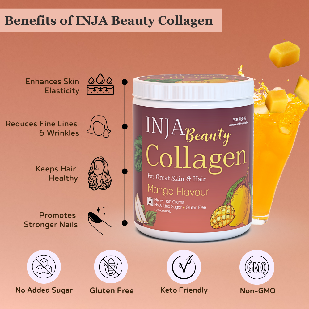 Inja Beauty Collagen Mango - 125gm  Powder