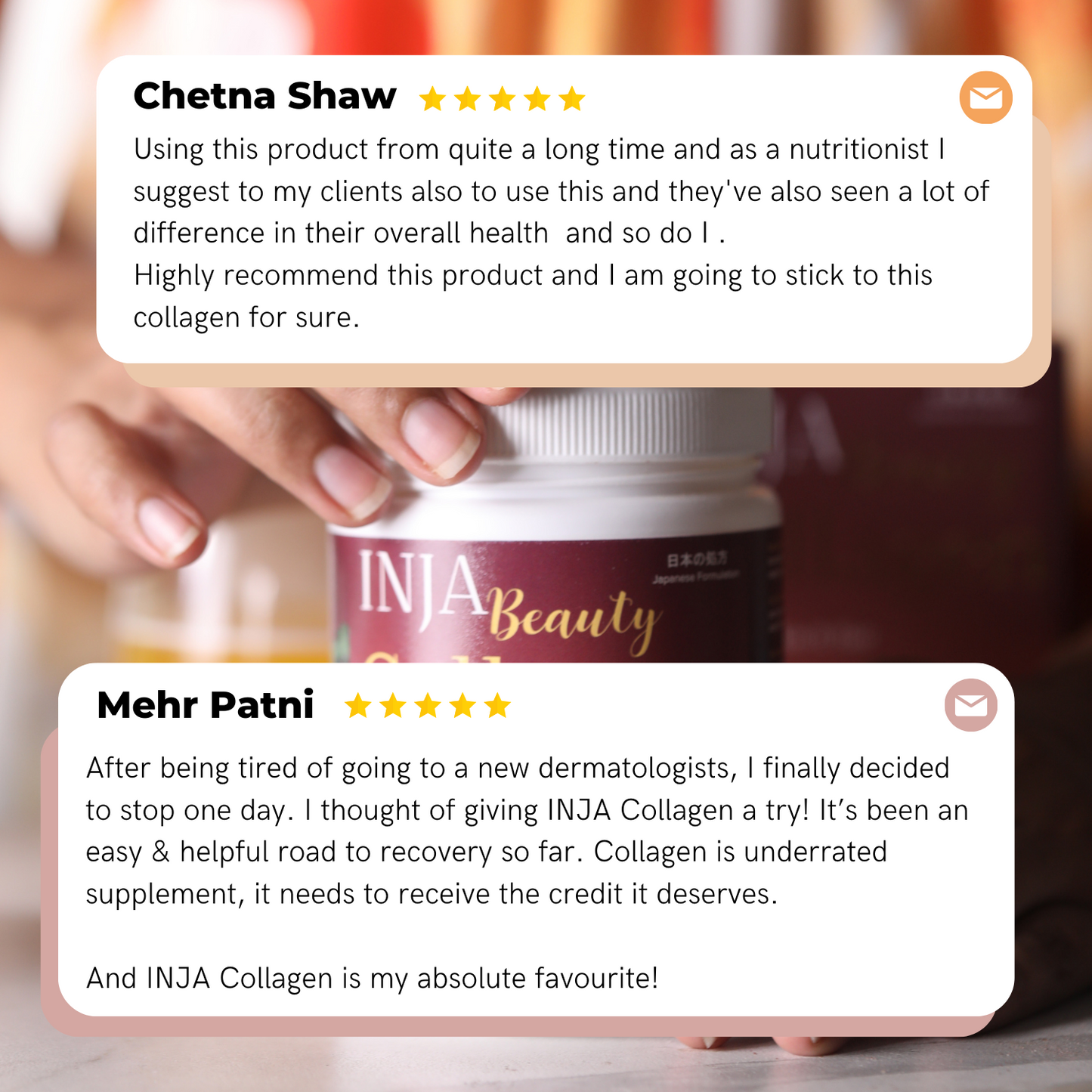Inja Beauty Collagen Mango - 125gm  Powder