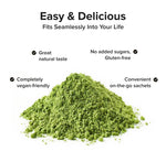 INJA Super Greens Sachets | Complete Daily Greens for Men & Women | 40+ Vitamins, Minerals Superfoods, Adaptogens & Antioxidants for Immunity, Energy, Detox, Gut Health - 7 Sachets