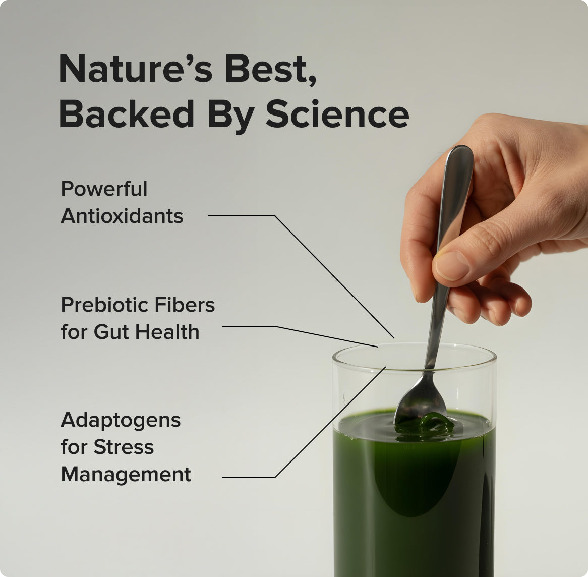 INJA Super Greens Sachets | Complete Daily Greens for Men & Women | 40+ Vitamins, Minerals Superfoods, Adaptogens & Antioxidants for Immunity, Energy, Detox, Gut Health
