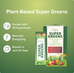 INJA Super Greens Sachets | Complete Daily Greens for Men & Women | 40+ Vitamins, Minerals Superfoods, Adaptogens & Antioxidants for Immunity, Energy, Detox, Gut Health - 7 Sachets