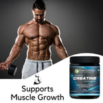 Pure Nutrition Micronised Creatine Monohydrate Powder, Pre/Post Workout Supplement, Instant Energy for Athletic Performance, Fast Recovery, Increased Muscle Mass, Unflavoured, 100g, 33 Servings