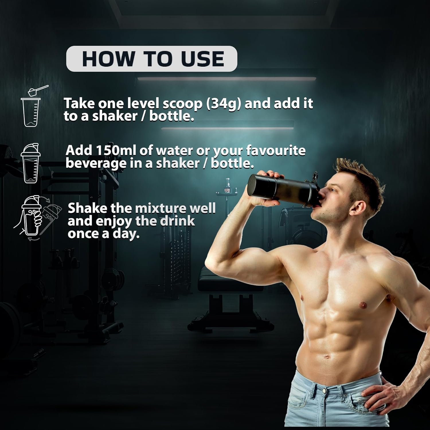 Pure Nutrition Whey Protein Blend (Isolate + Concentrate)1Kg Pouch, 30 Servings, 24g Protein, 5.5g BCAA per Serving | Supplement Powder for Men & Women for Muscle Recovery & Growth, Kulfi Flavour