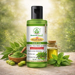 Bhudevam Naturals Khadi Neem Tea Tree & Basil Hair Oil for Dandruff Control & Hair Fall- 210ML
