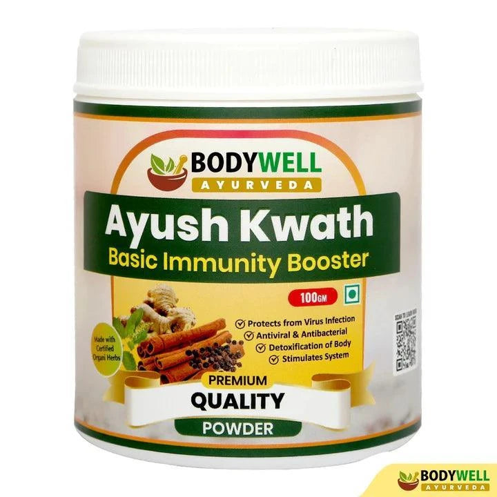 BodyWell Ayush Kwath Kadha Powder – Traditional Ayurvedic Seasonal Wellness & Support – 100g Powder