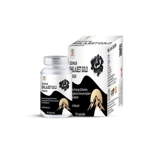 Zenius Shilajeet Gold Capsules for Sexual Health and Stamina Boosting - 30 Capsules