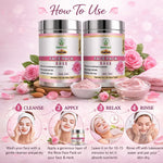 Bhudevam Naturals Khadi Herbal Rose Face Pack Skin Brightening Face Mask for Glow, Pigmentation & Deep Cleansing- 100GM (Pack of 2)