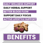 Raskam Black Ginger- 60 Capsules for Men & Women | Energy Boost, Anti-Inflammatory Properties