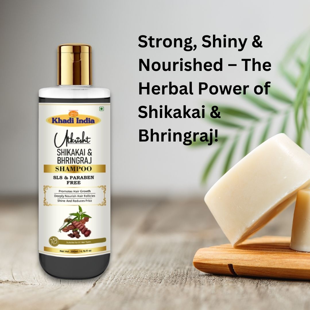 Utkrisht Khadi Shikakai & Bhringraj Shampoo (200ml)